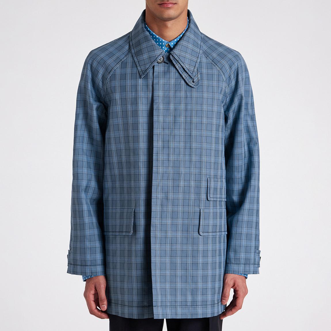 Blue Check Oversized Fit Coat main product photo