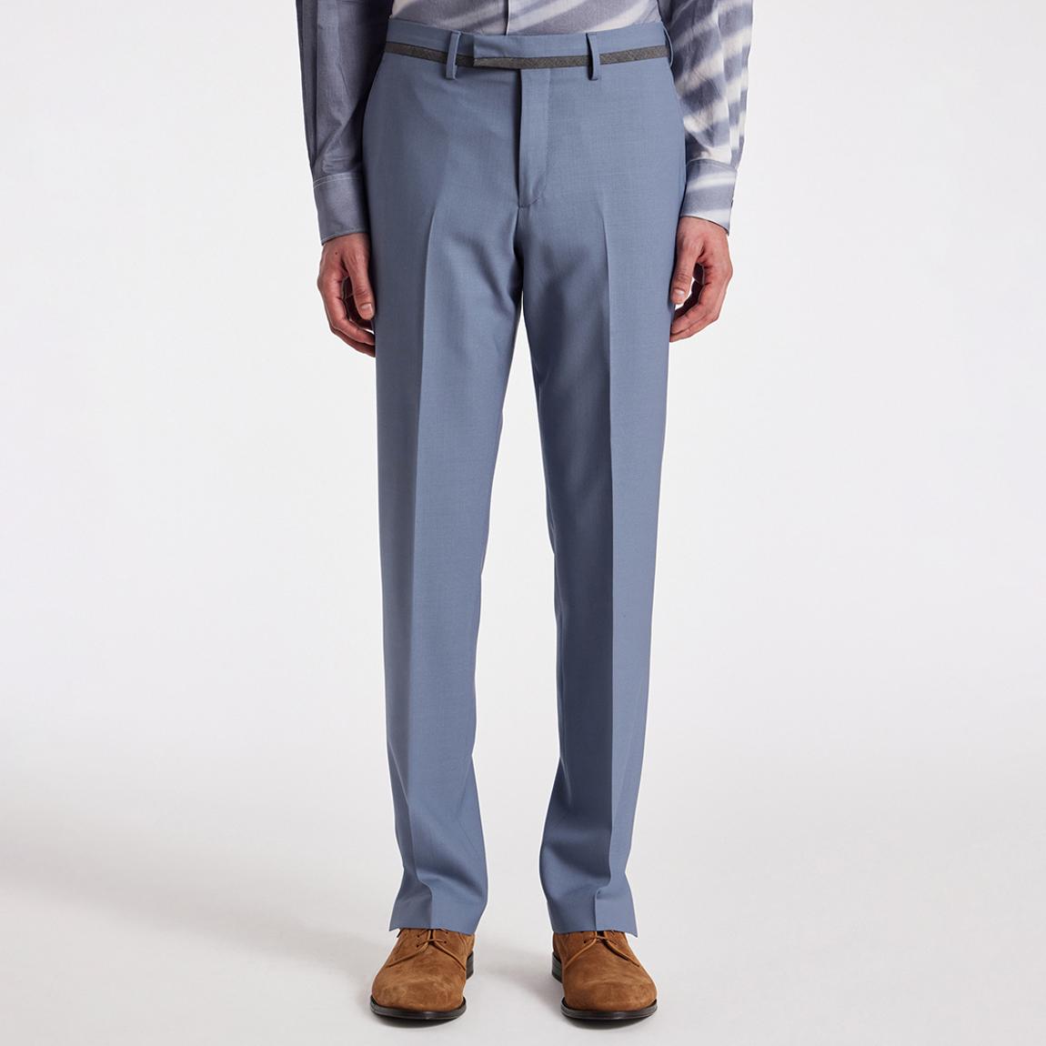 Blue Wool Blend Trouser main product photo