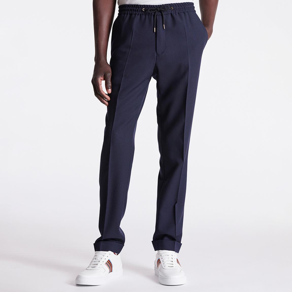 Navy Wool Drawcord Trouser main product photo