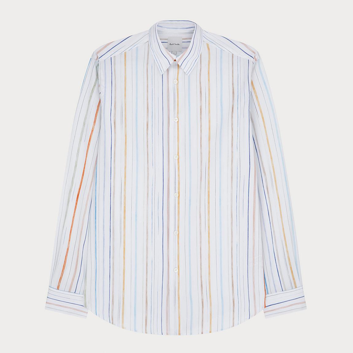 Light Blue Striped Regular Fit Shirt main product photo