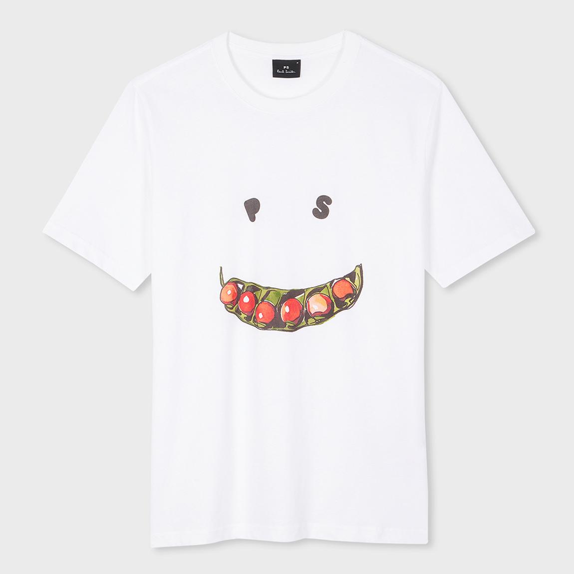 White Happy Past Shirt main product photo