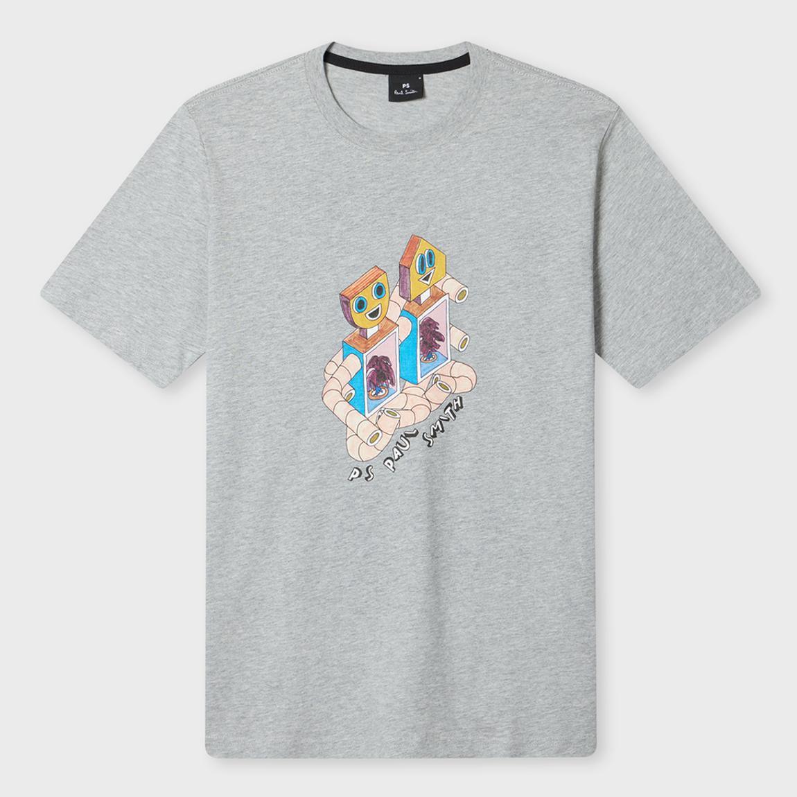 Grey Robots Reg Fit T-Shirt main product photo