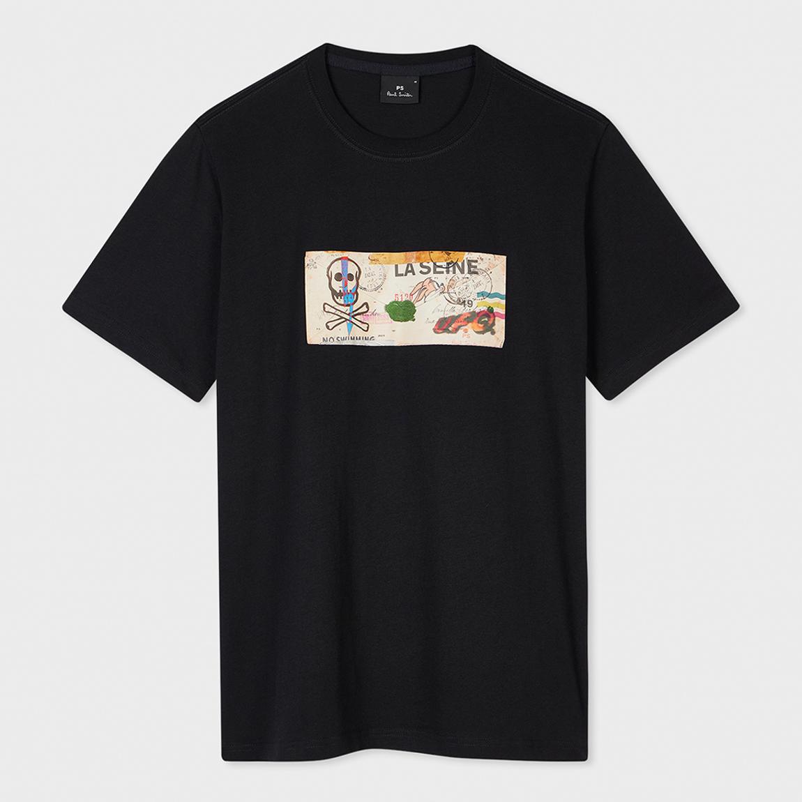 Black Crossbones Slim Fit T-Shirt main product photo