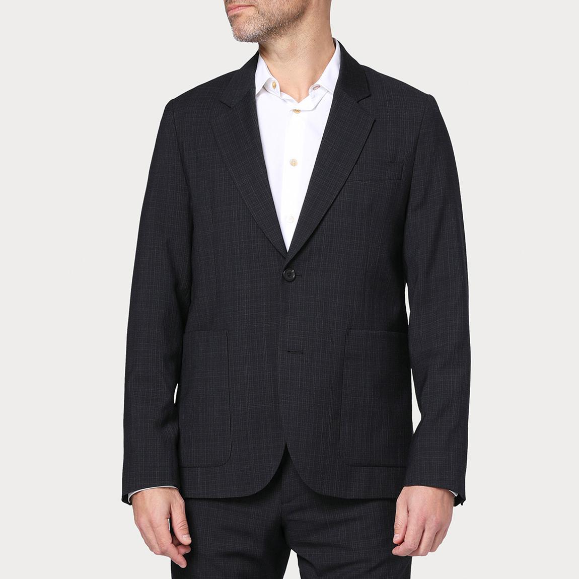Black Unlined Wool Blend Jacket main product photo
