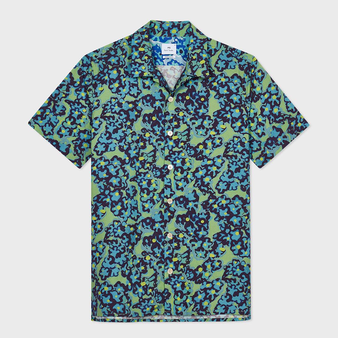 Khaki Print Regular Fit Shirt main product photo