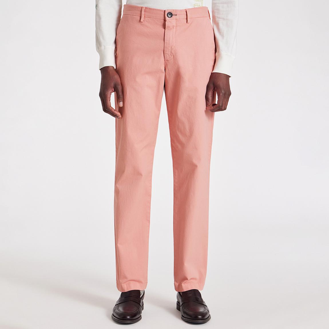 Pink Mid Fit Clean Chino Trouser main product photo
