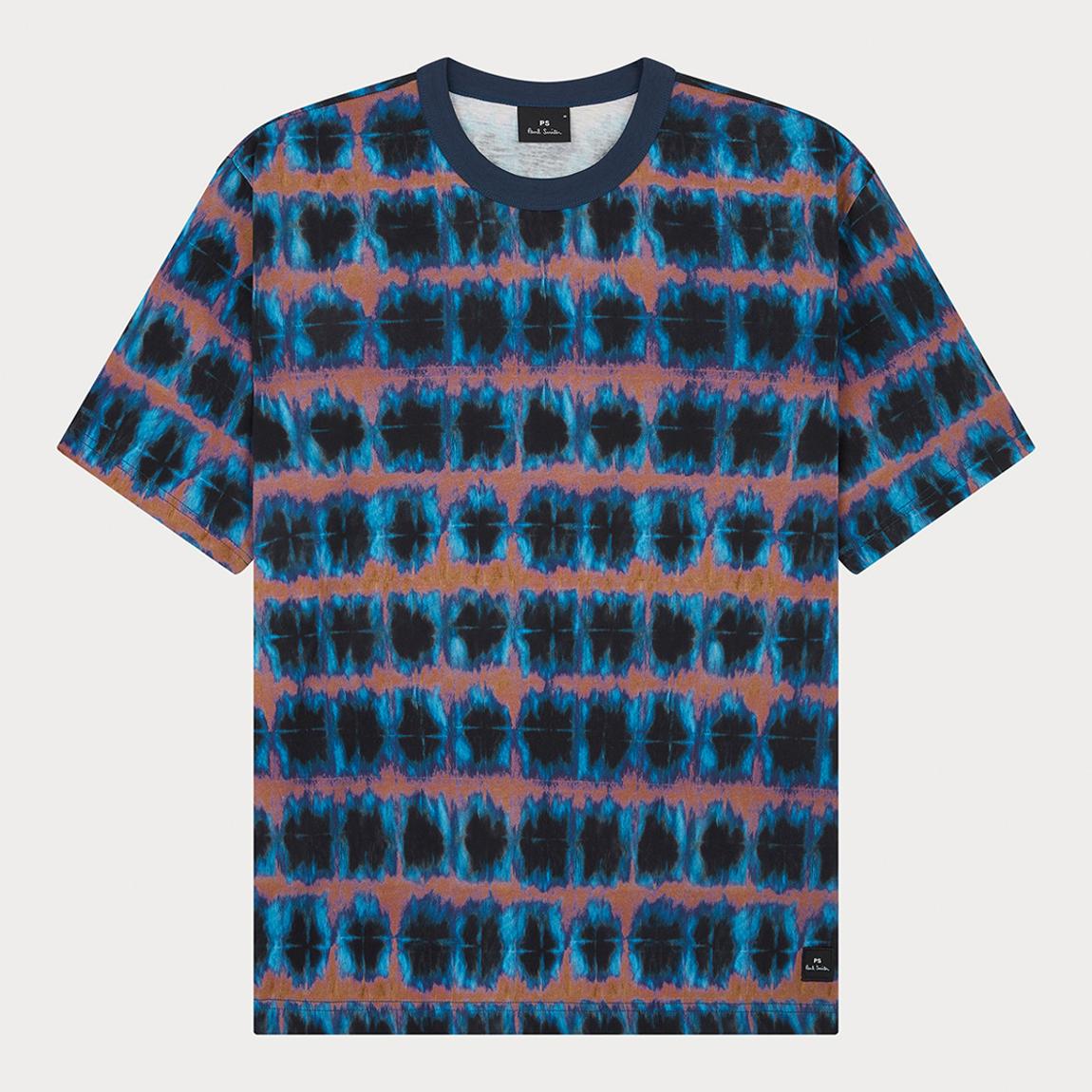 Navy Shibori Stripe T-Shirt main product photo