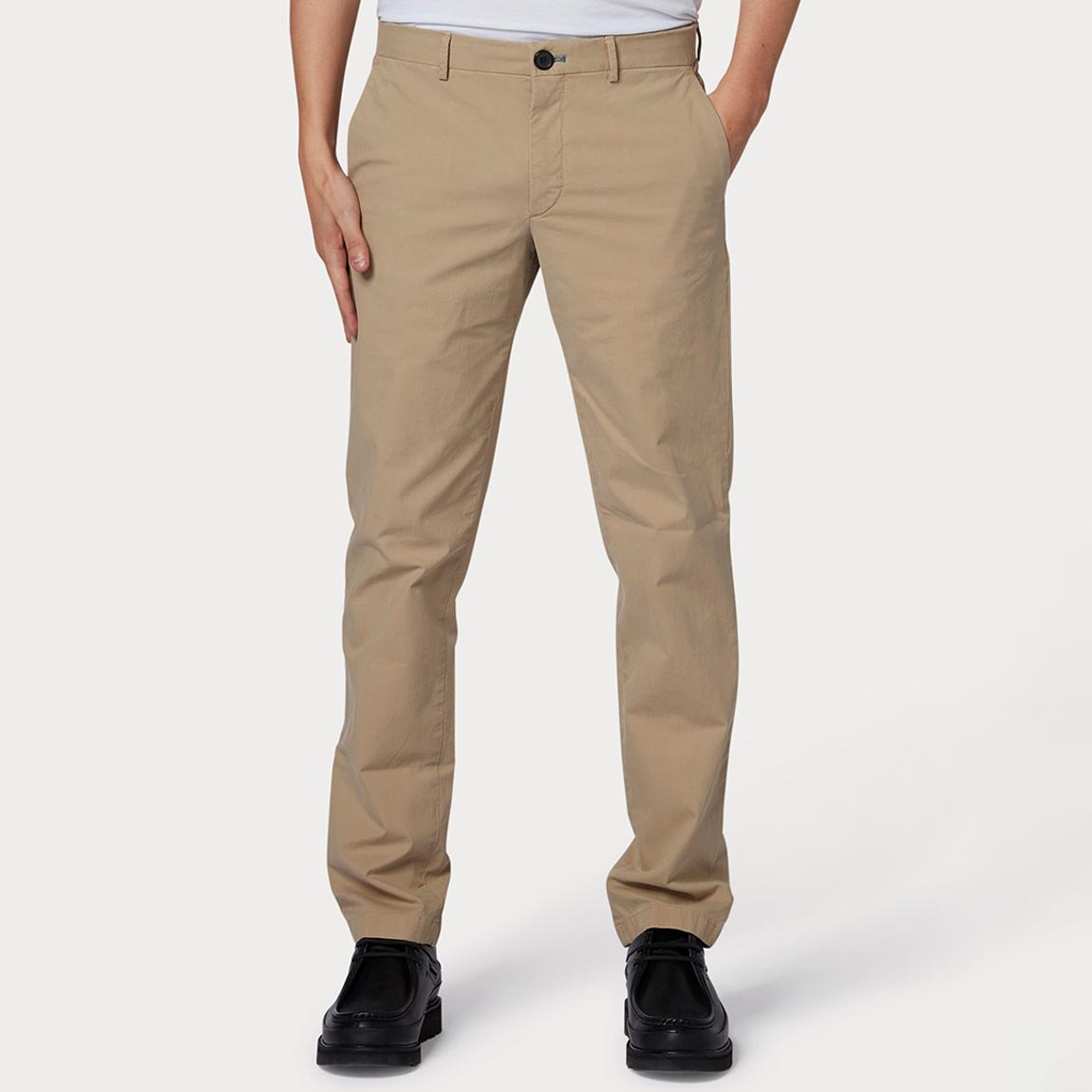 Beige Mid Fit Clean Chino Trouser main product photo