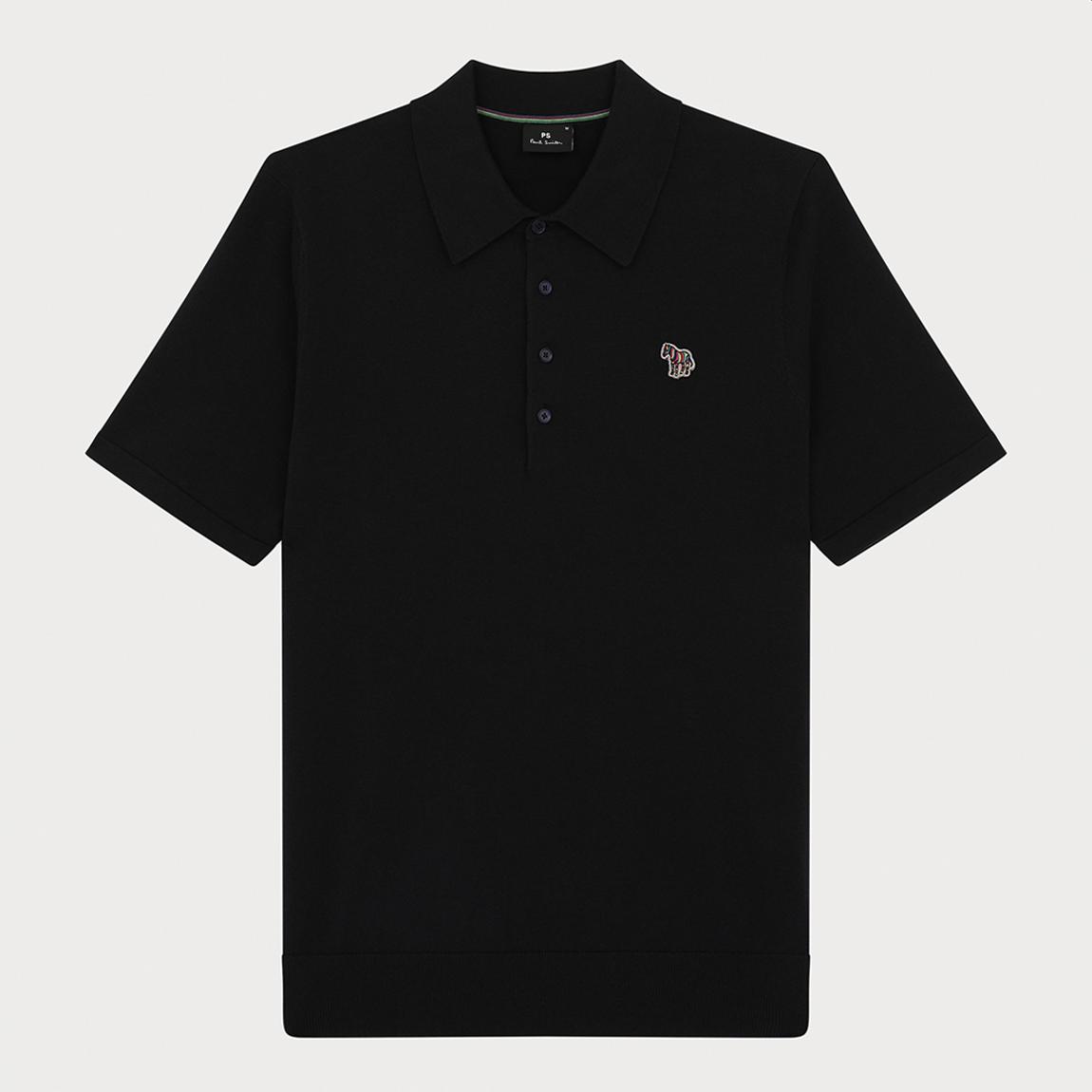 Black Sweater Polo Shirt main product photo