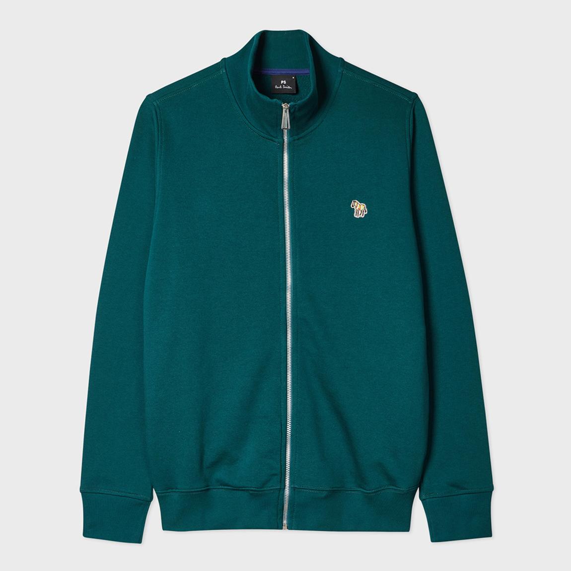 Forest Green Regular Fit Zip Sweatshirt main product photo