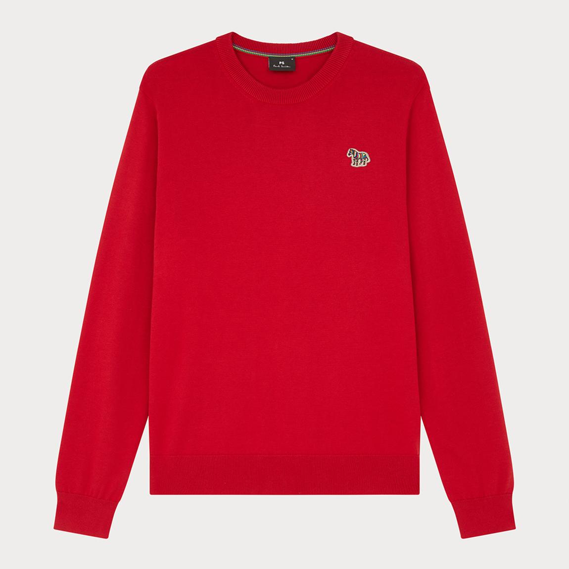 Red Zebra Badge Crew Neck Sweatshirt main product photo