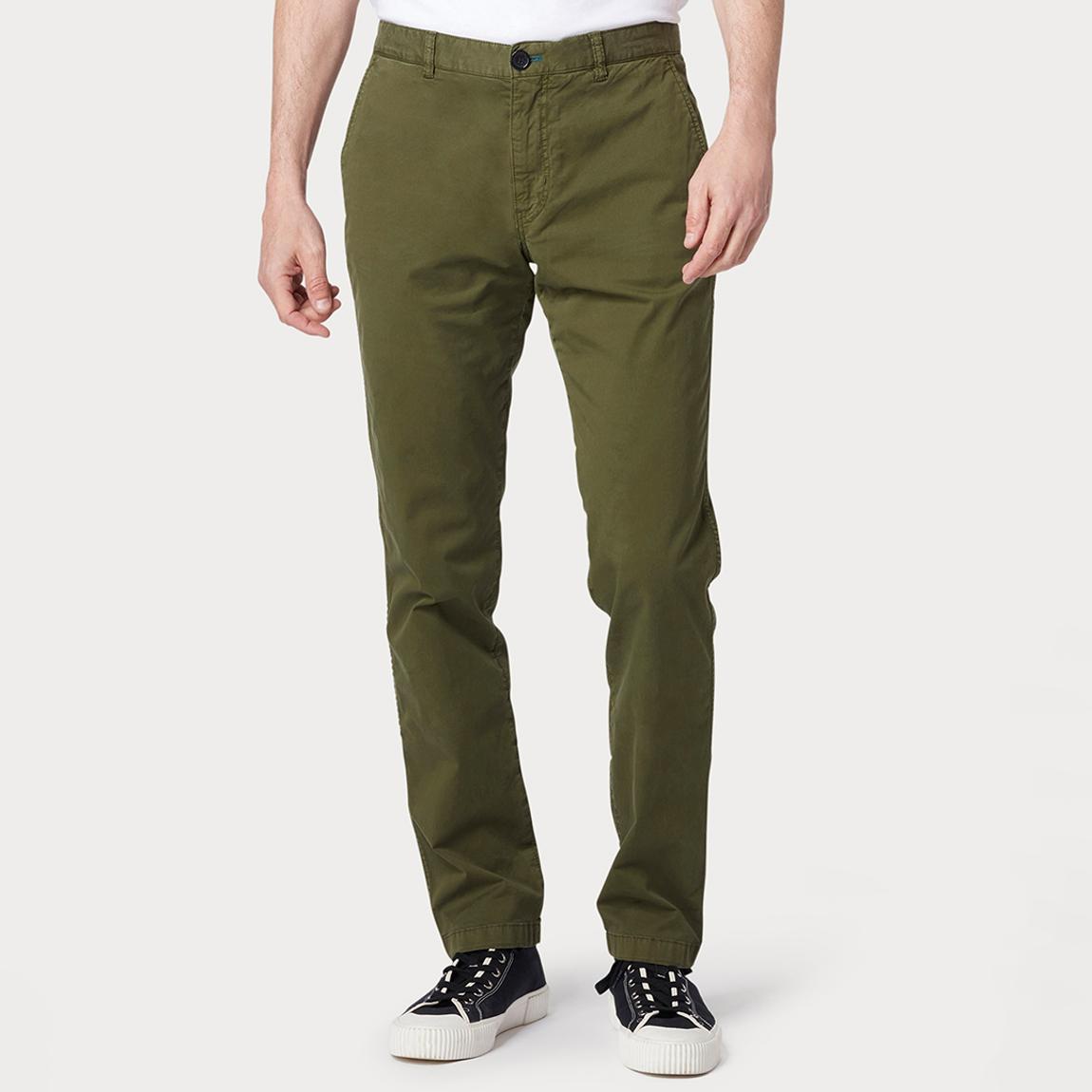 Khaki Mid Fit Chino Trouser main product photo