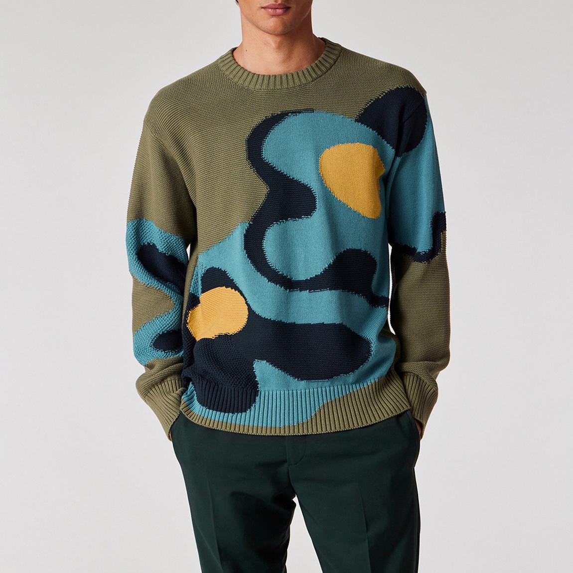 Khaki Crew Neck Sweatshirt main product photo