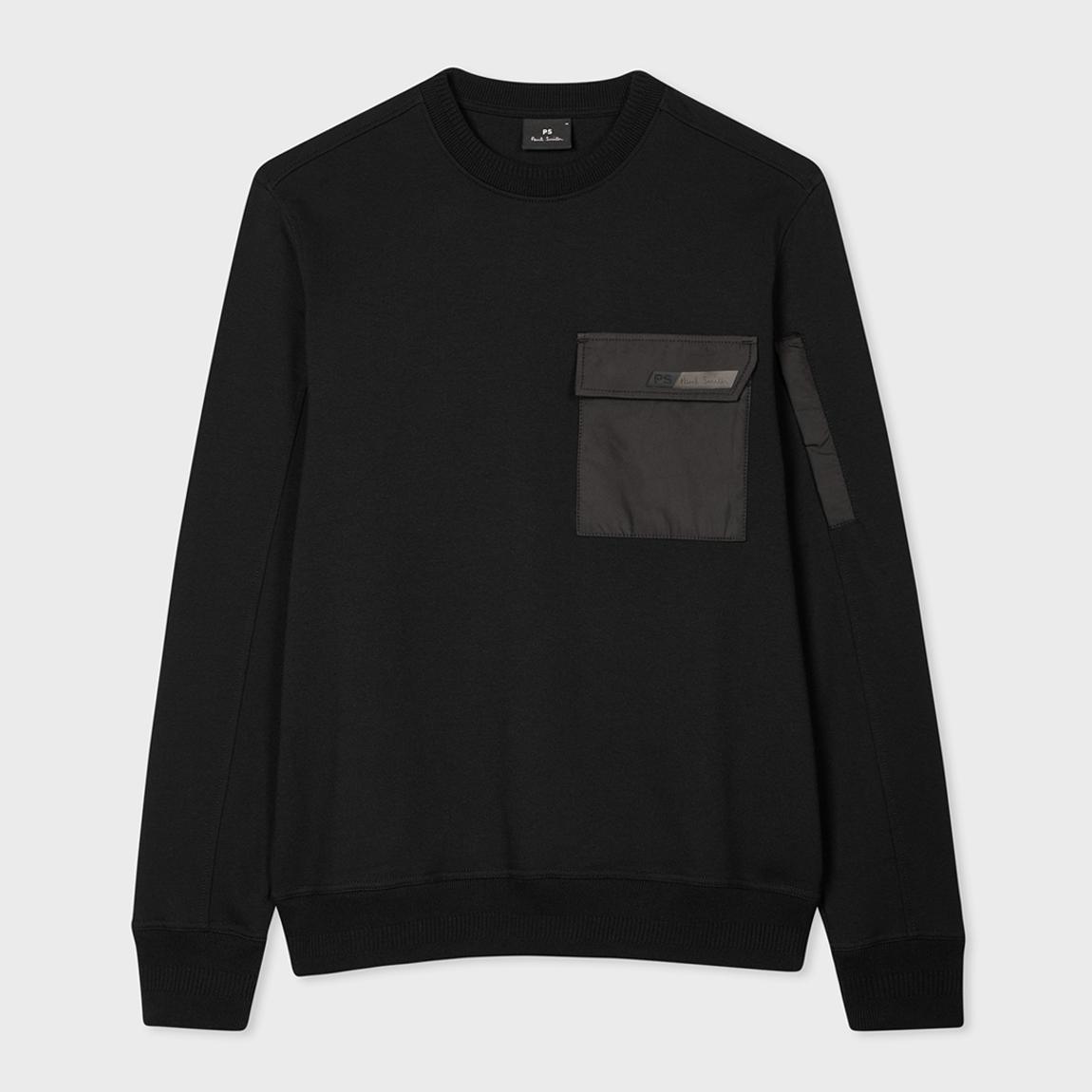 Black Regular Fit Crew Neck Sweatshirt main product photo