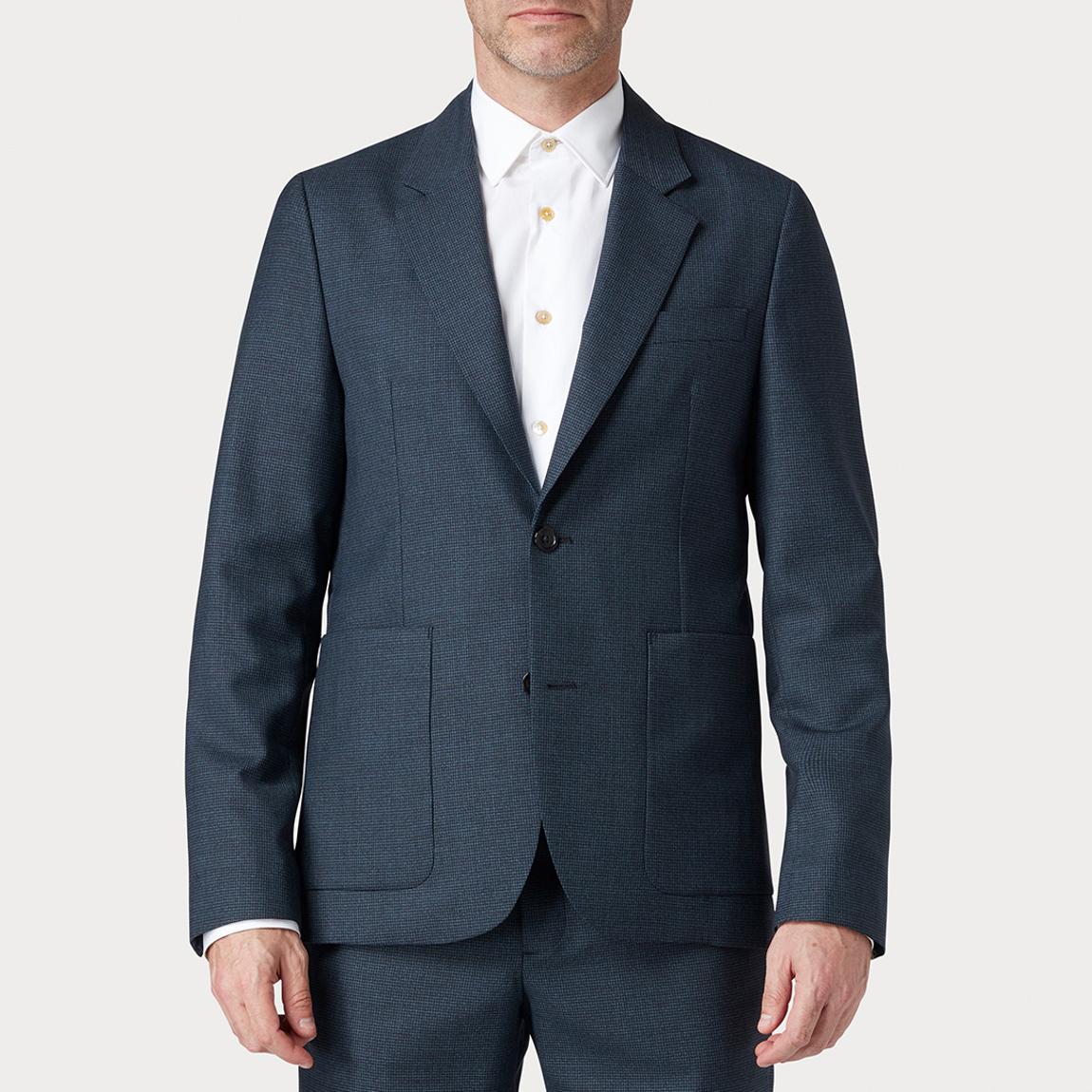 Deep Navy Unlined Wool Blend Jacket main product photo