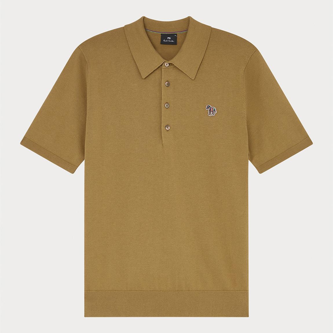 Mustard Knitted Polo Shirt main product photo