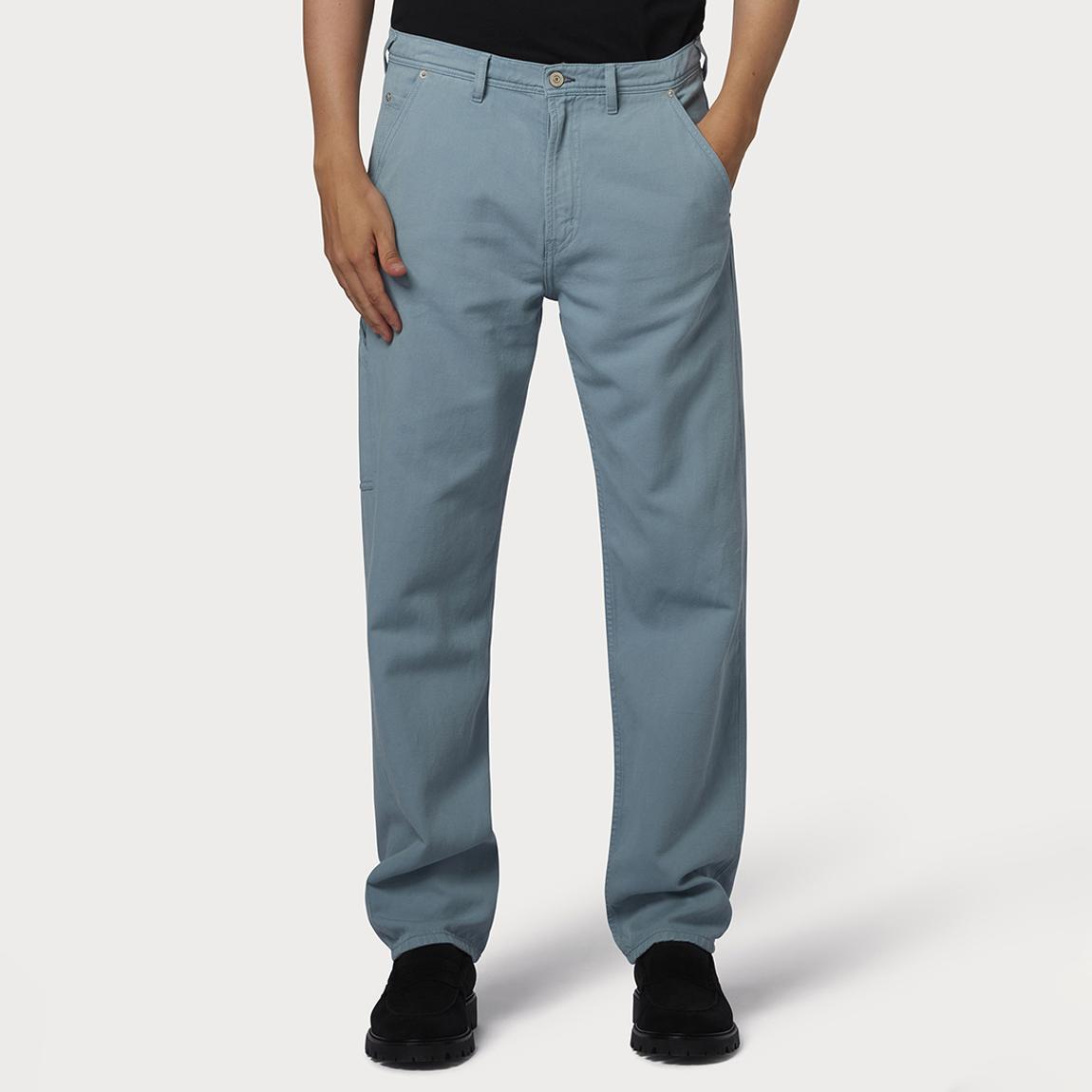 Blue Linen Blend Carpenter Trouser main product photo