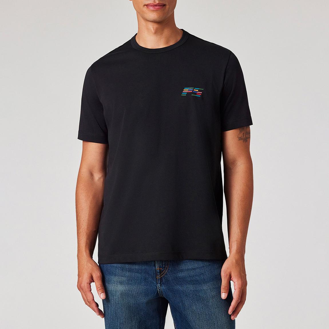 Navy Tilt Logo Regular Fit T-shirt main product photo