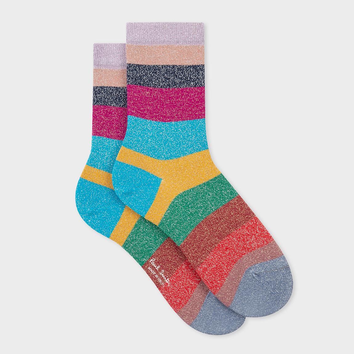 Multi Osha Stripe Cotton Stretch Socks main product photo