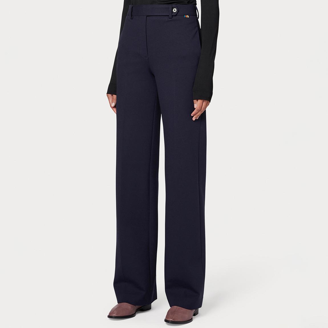 Navy Wide Full Length Trousers main product photo