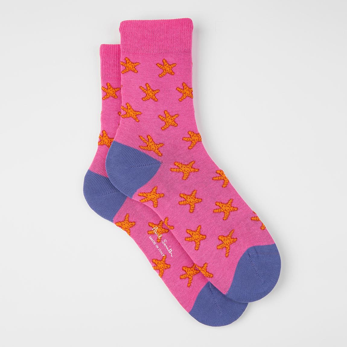 Pink Betty Starfish Cotton Stretch Socks main product photo