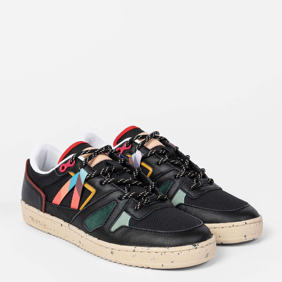 Black Damia Leather Mix Trainers main product photo