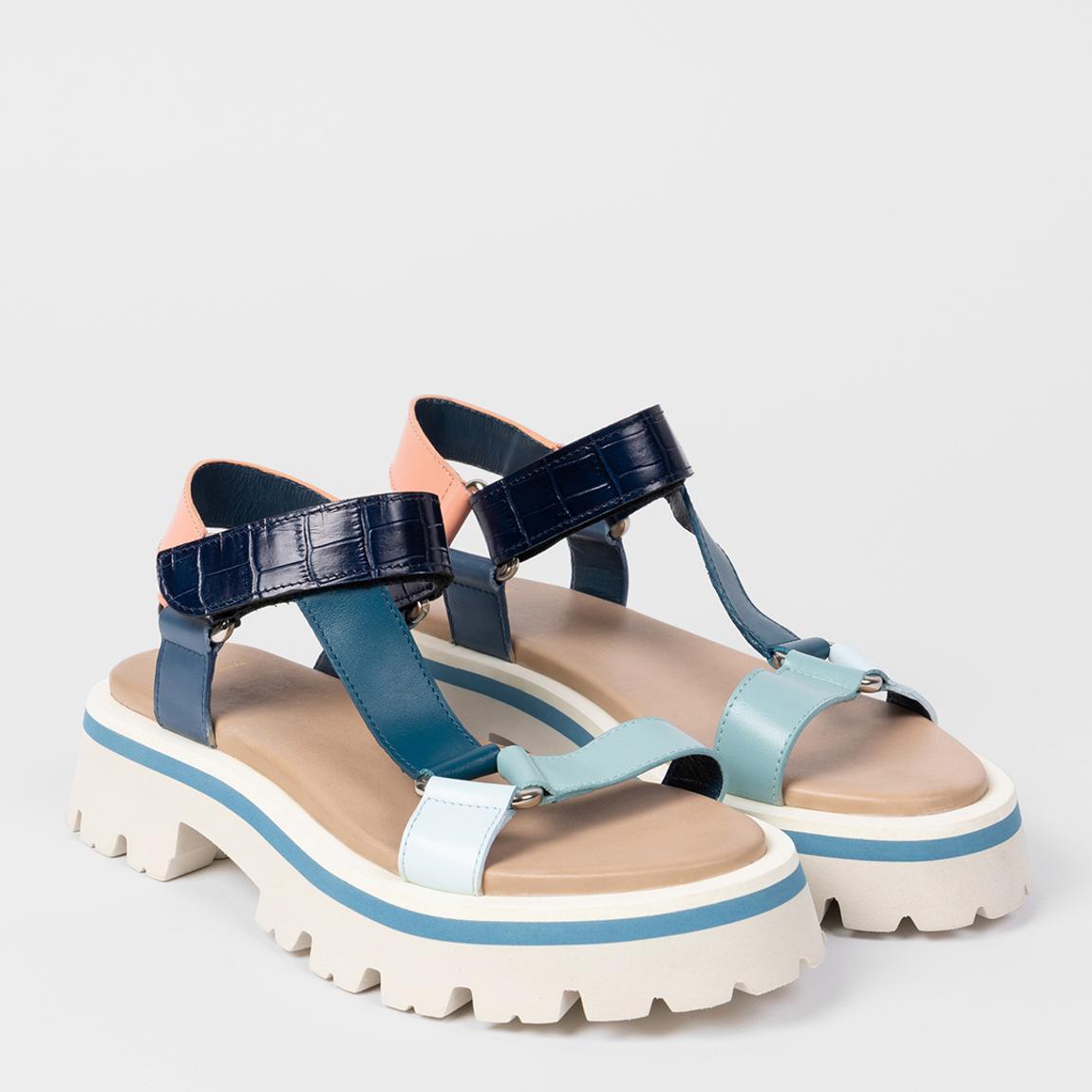 Blue Eisley Track Sole Sandals main product photo