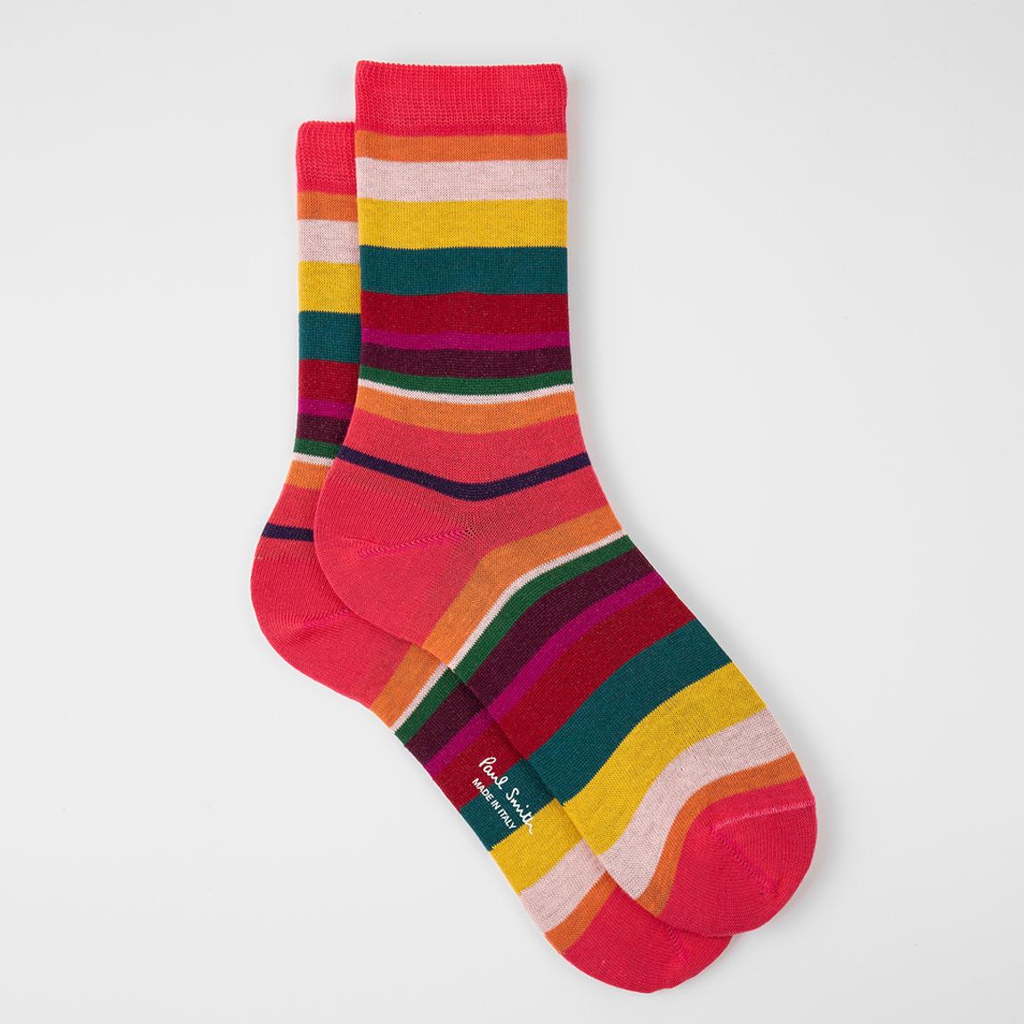 Multi Tin Stripe Cotton Stretch Socks main product photo
