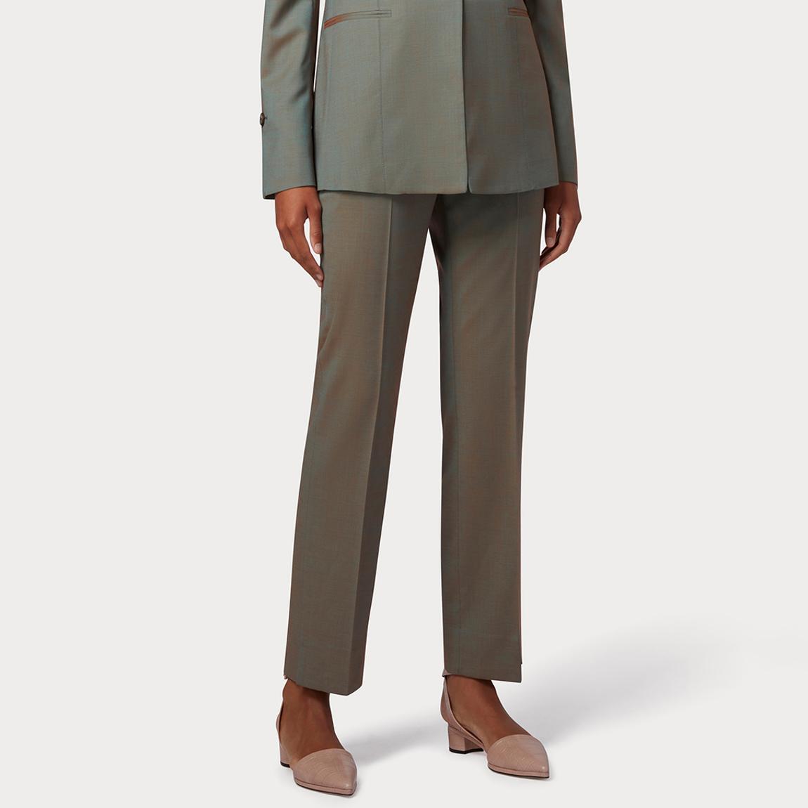 Rust Blue Tailored Slim Fit Trousers main product photo