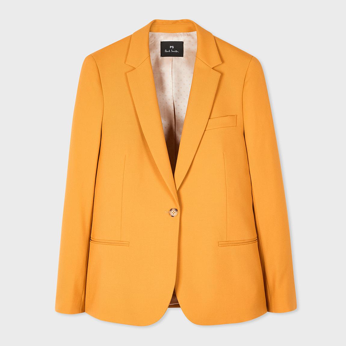 Orange Buttoned Wool Blazer main product photo
