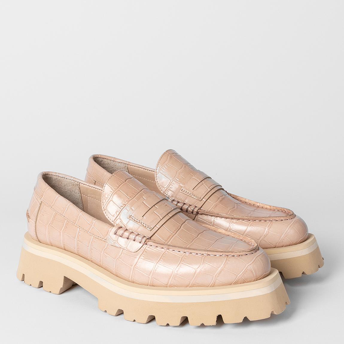 Stone Felicity Croc Chunky Loafers main product photo