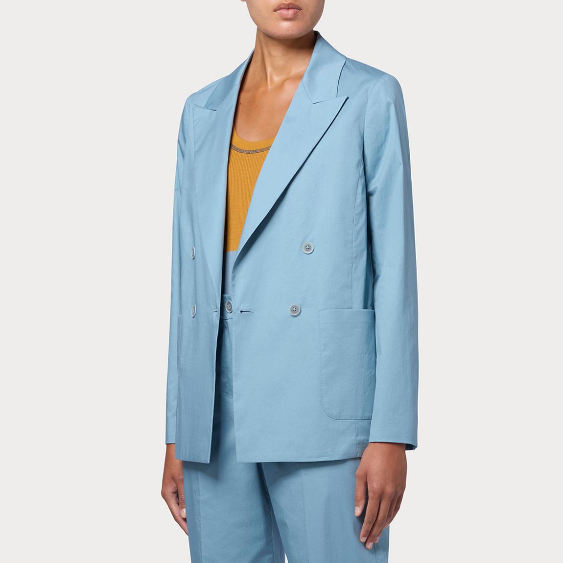 Blue Double Breasted Peaked Blazer main product photo
