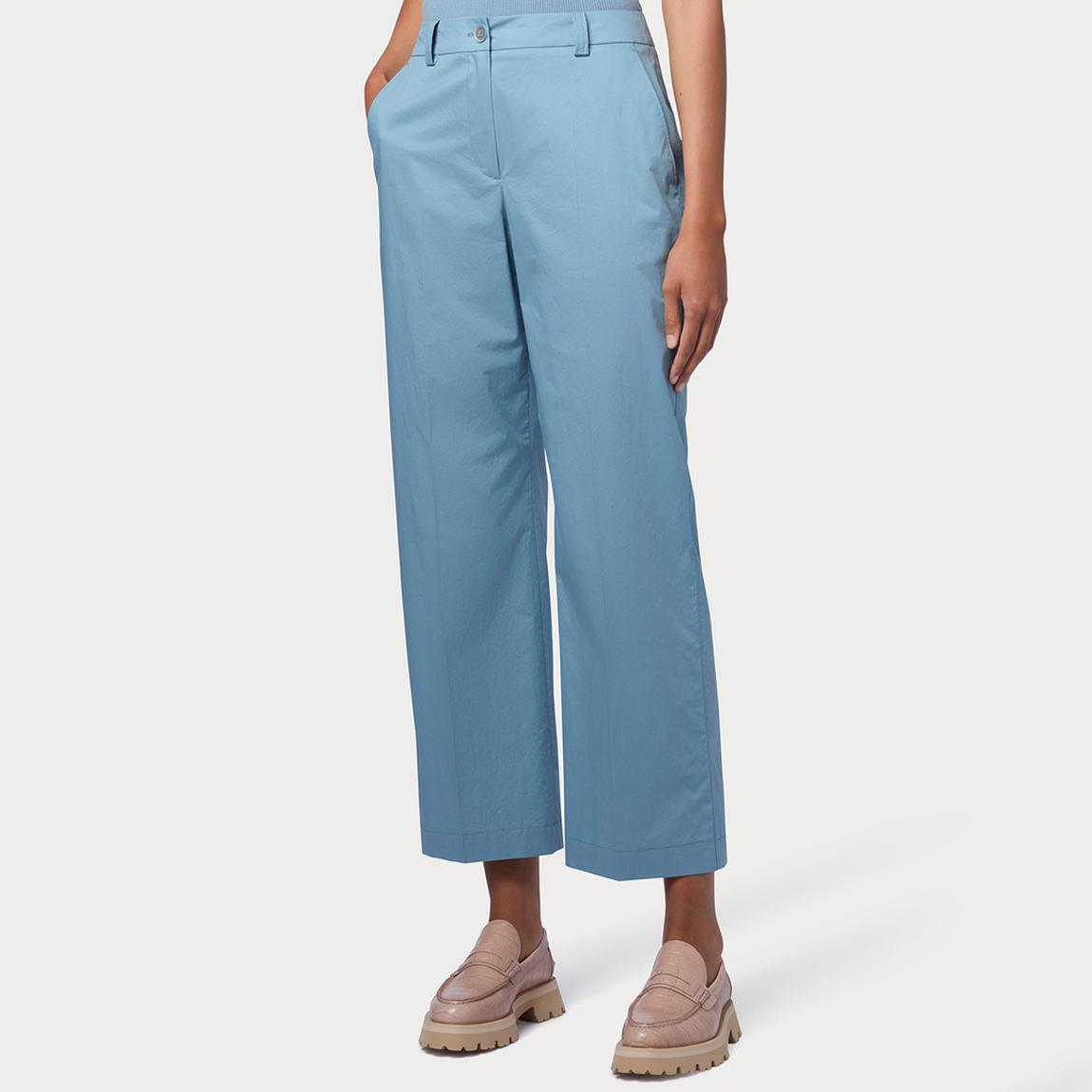 Blue Pleated Culotte Trousers main product photo
