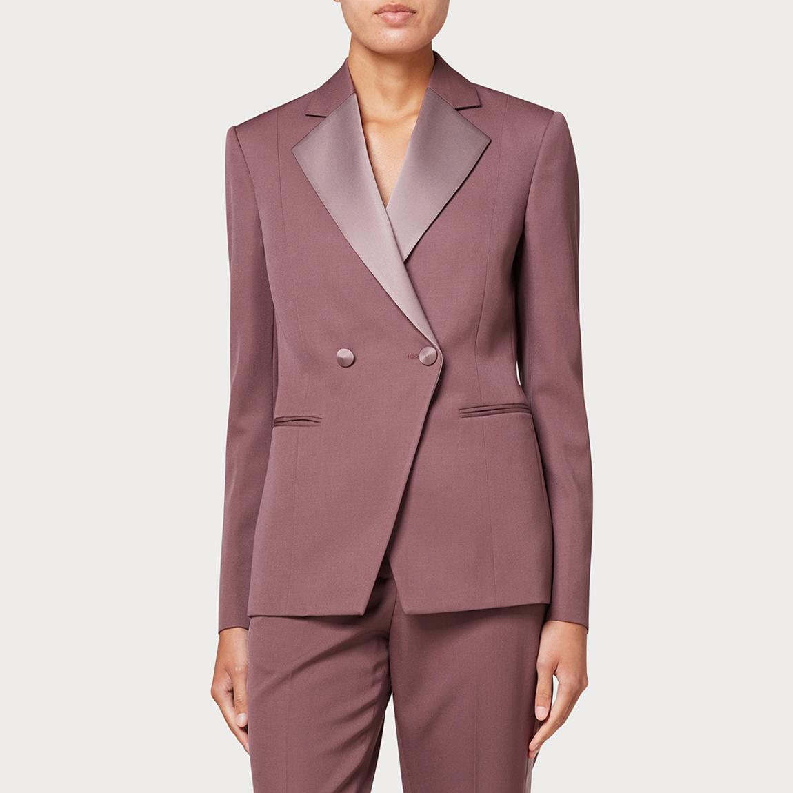 Mauve Asymmetric Wool Blazer main product photo