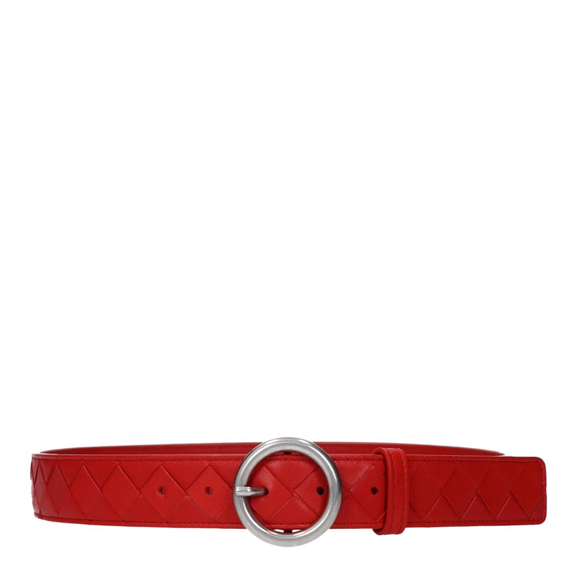 Red Leather Bottega Veneta Belt main product photo