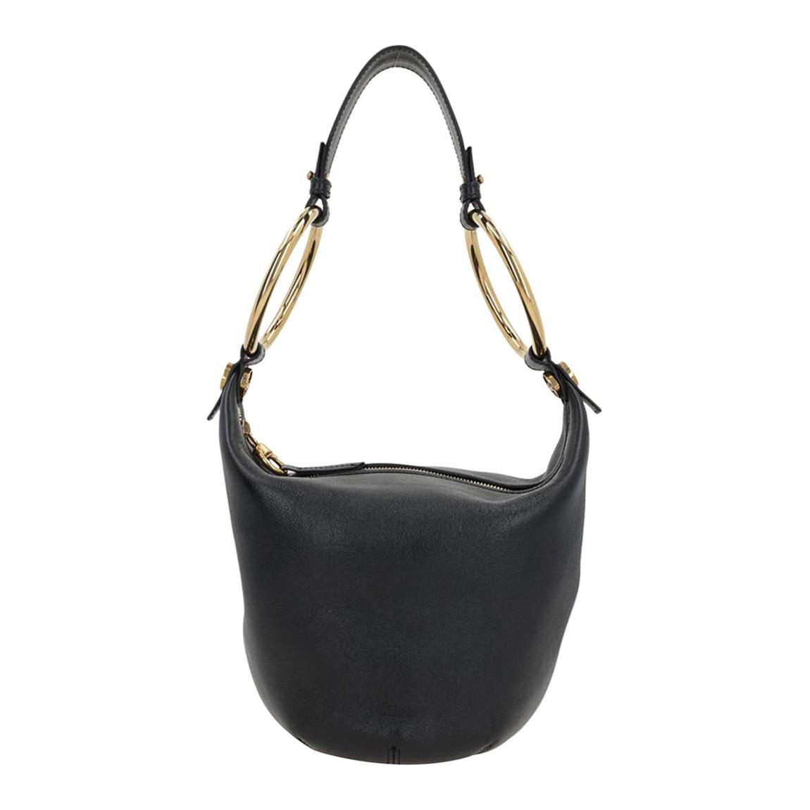 Black Chloe Leather Tote Bag main product photo