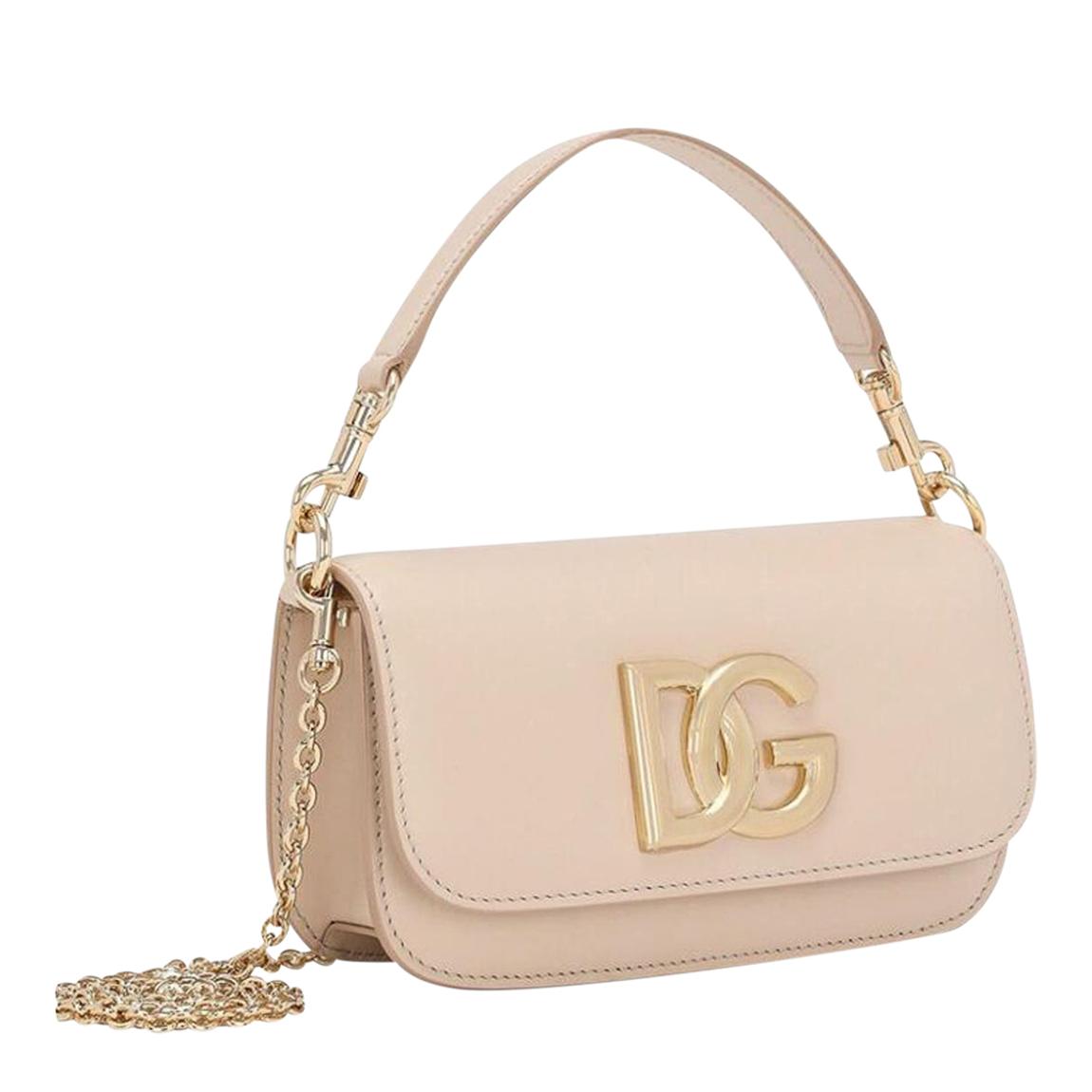 Light Pink Dolce & Gabbana Logo Plaque Bag main product photo