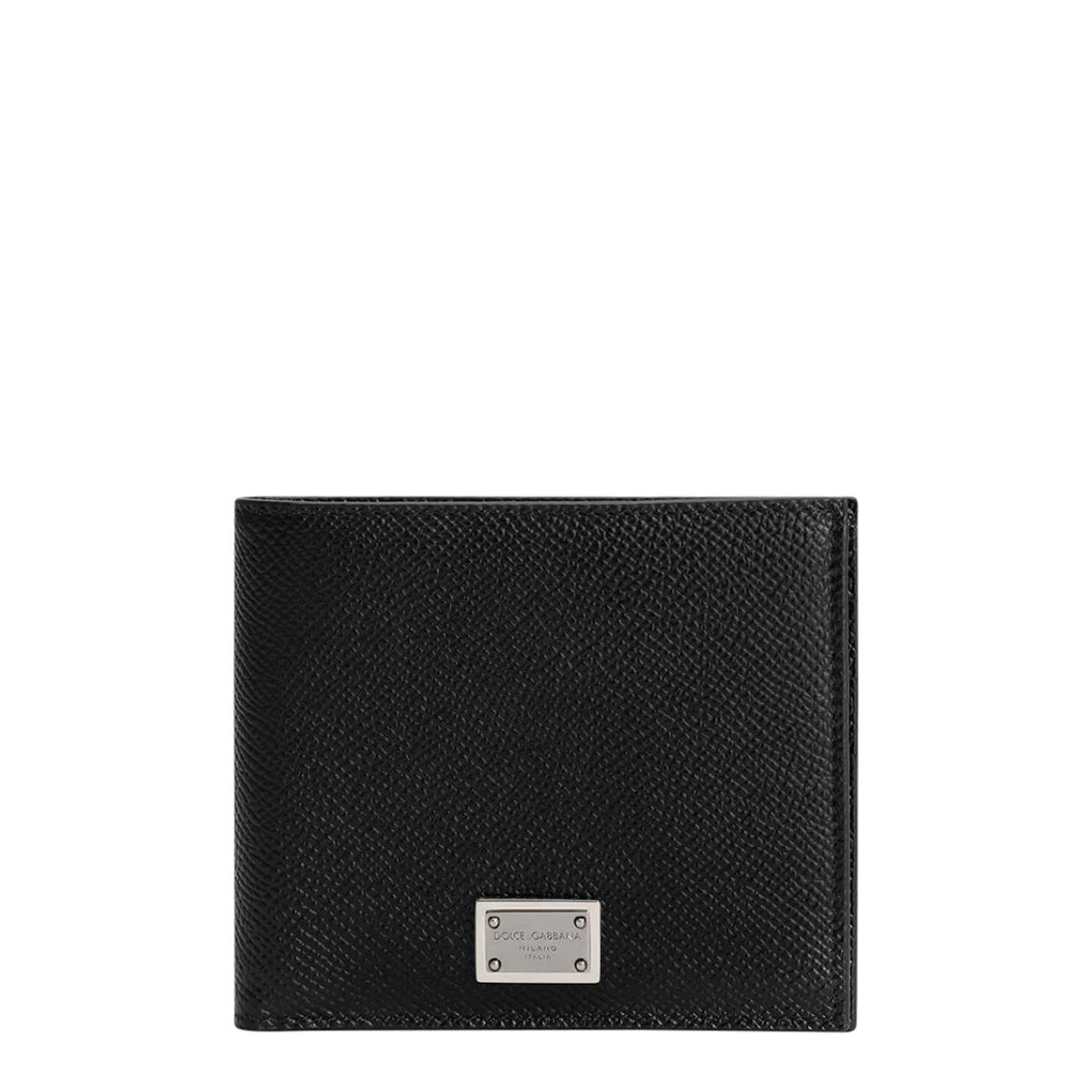 Black Dolce & Gabbana Calfskin Bifold Wallet main product photo