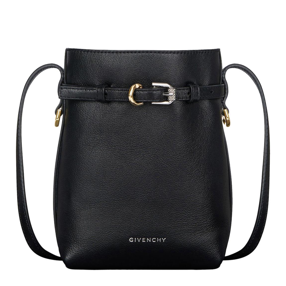 Black Leather Givenchy Voyou Phone Pouch main product photo