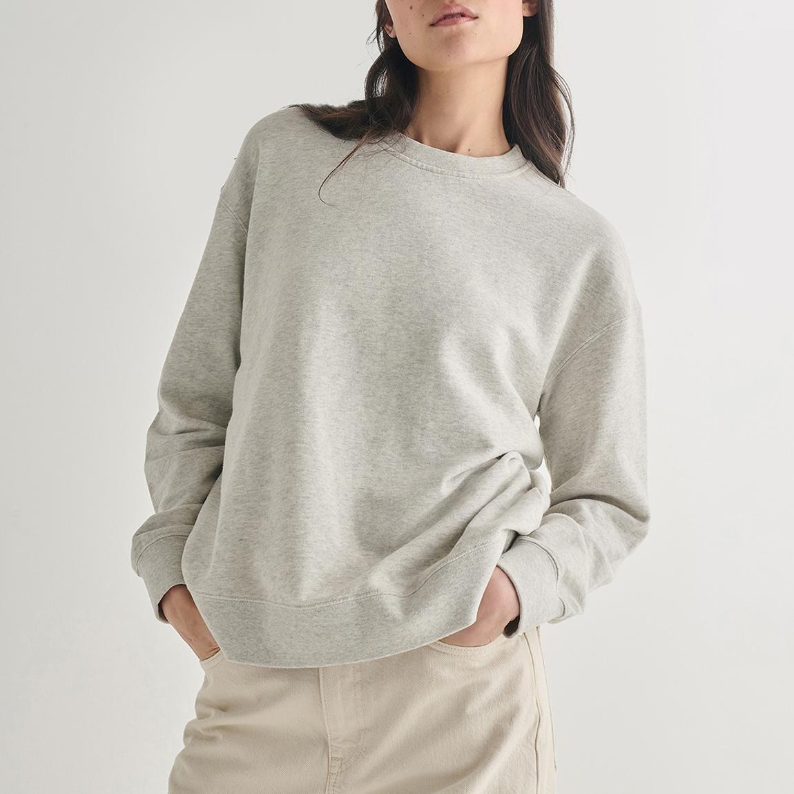 Grey Loopback Organic Cotton Jumper main product photo