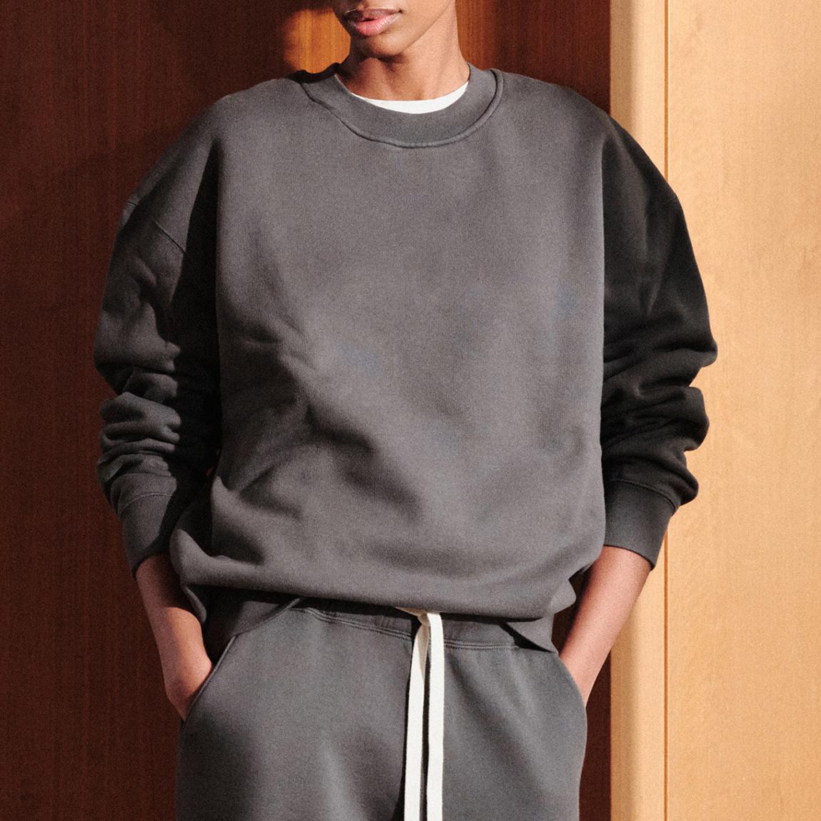 Grey Straight Leg Organic Cotton Jogger main product photo