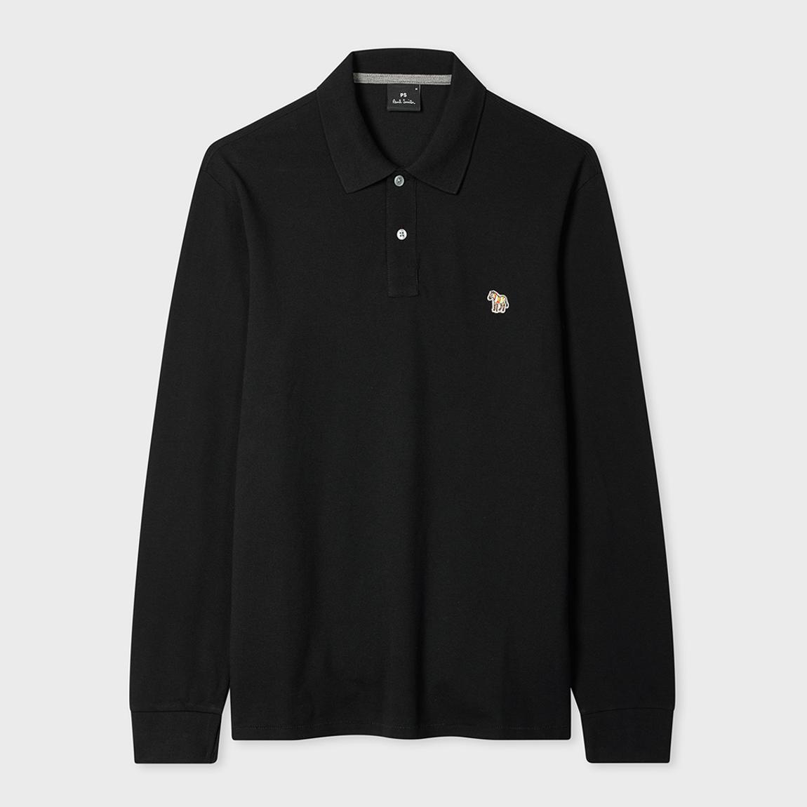 Black Long Sleeve Polo Shirt main product photo