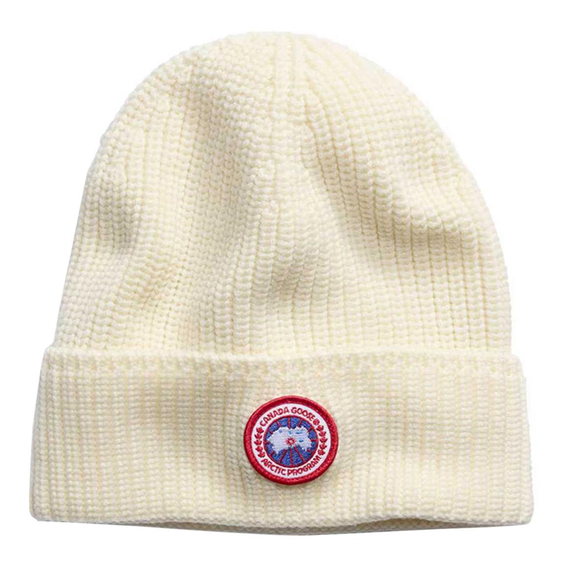 Cream Rib Toque Wool Beanie main product photo