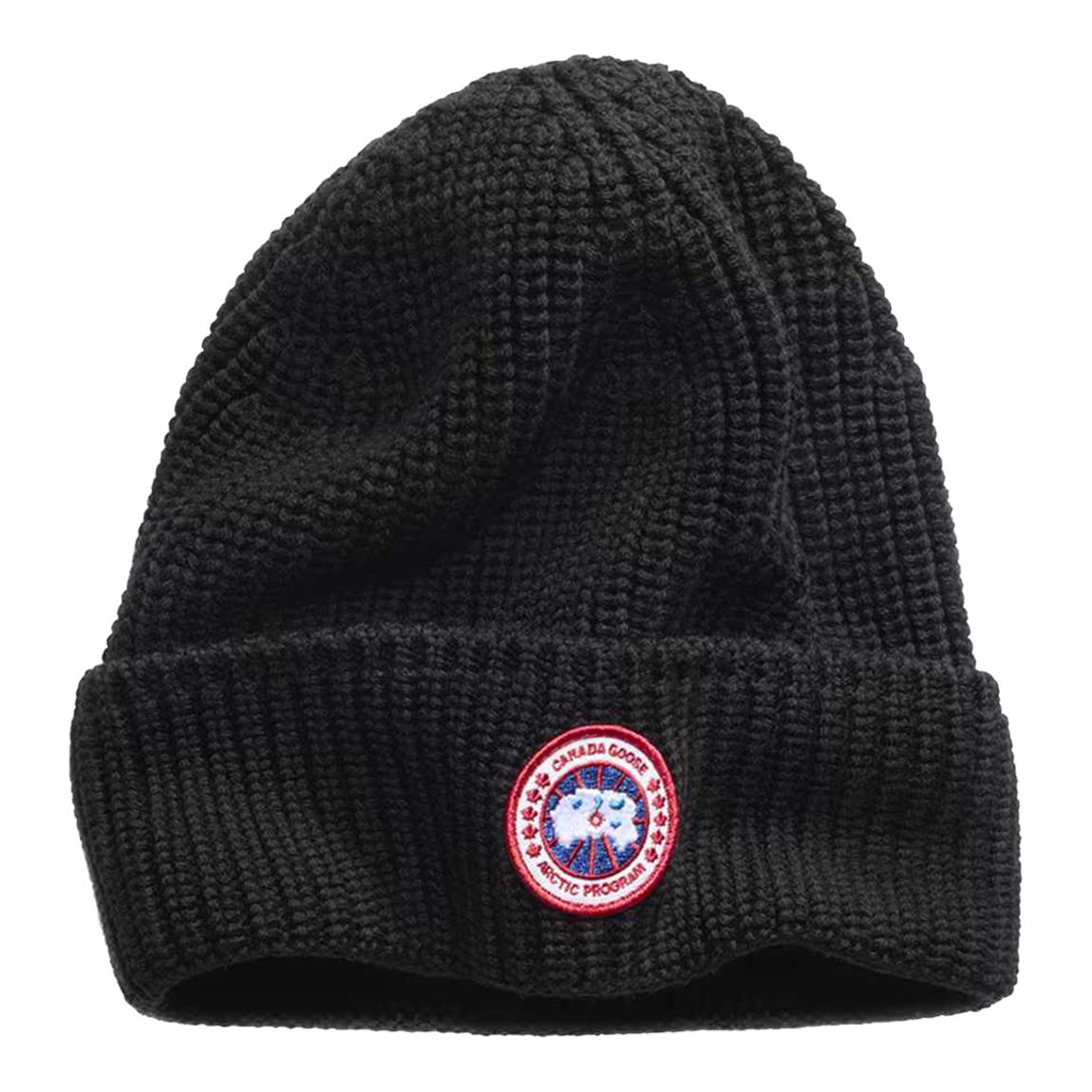 Black Rib Toque Wool Beanie main product photo