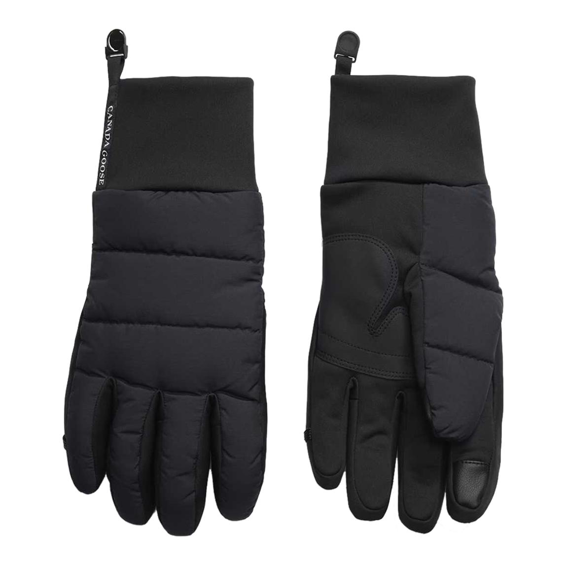 Black Lightweight Puffer Gloves main product photo