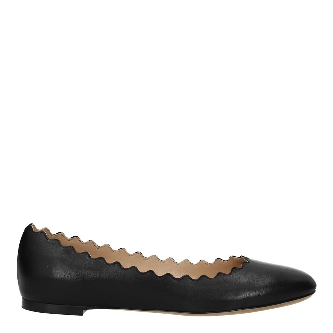 Lauren Ballerina Nero Pelle Shoes main product photo