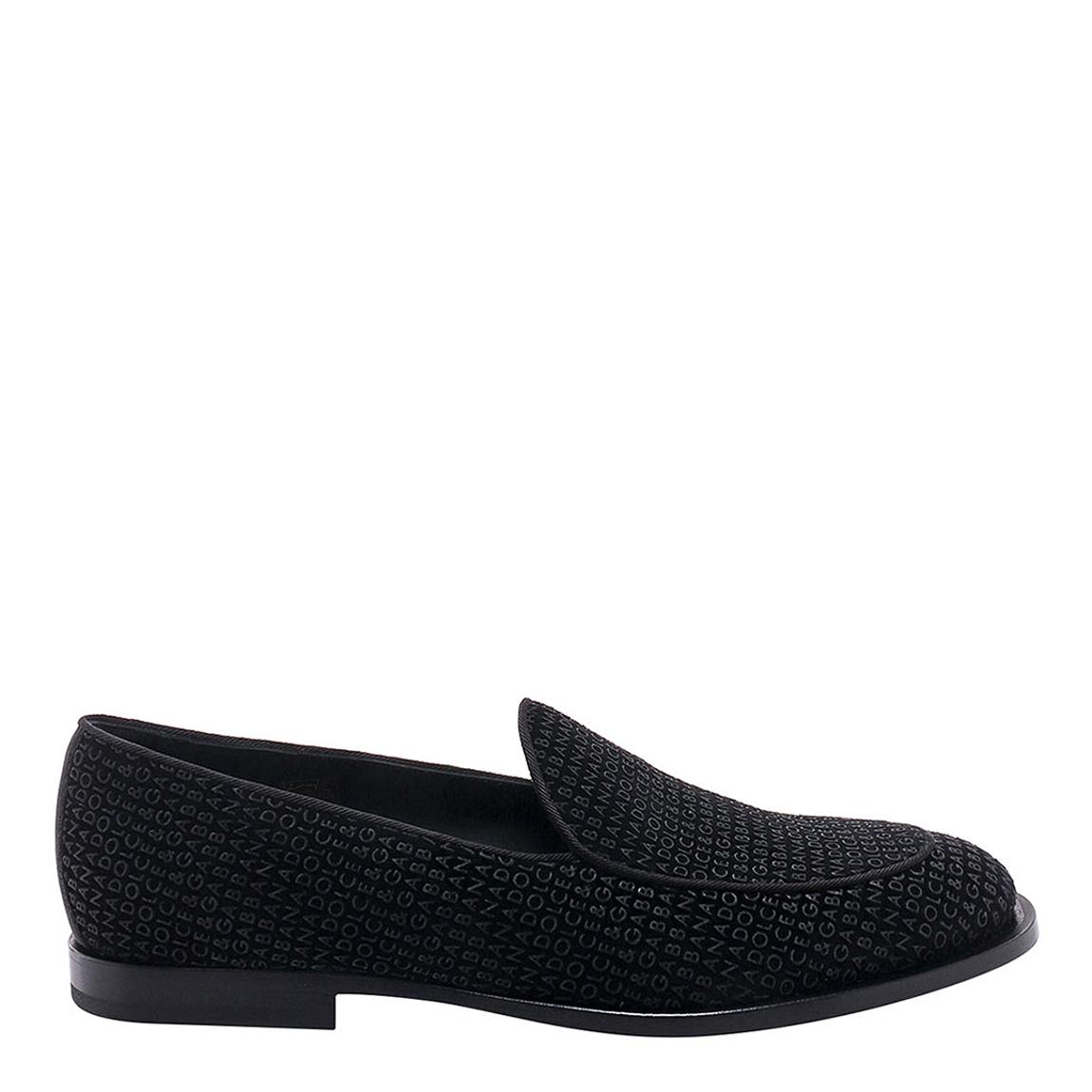 Black Velvet Loafers main product photo