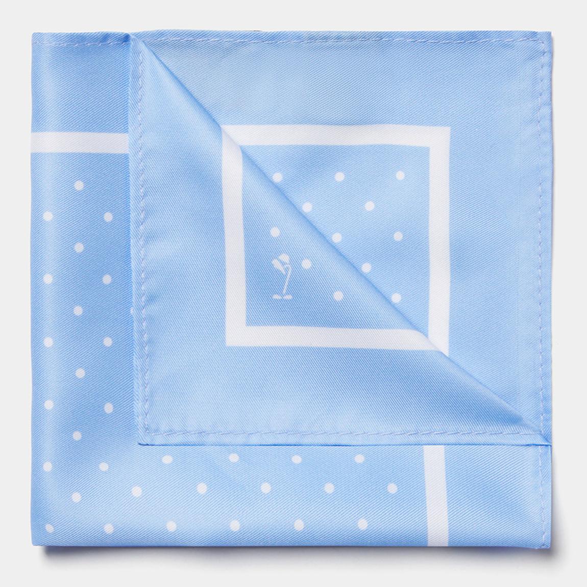 Blue Polka Dot Pocket Square main product photo