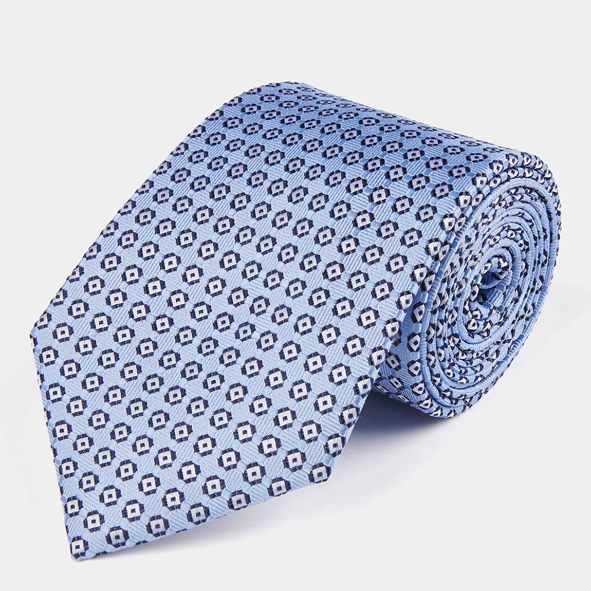 Blue Tonal Ditsy Silk Tie main product photo