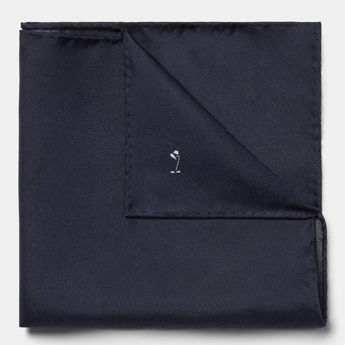 Navy Classic Pocket Square main product photo